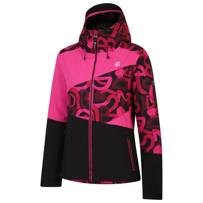 Dare 2b Waterproof Jackets Ice Ski Jacket Pink Graffiti Print 8211 Women