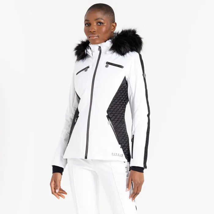 Dare 2b Waterproof Jackets Julien Macdonald 8211 Mastery Ski Jacket White Black 8211 Women Dare 2b Waterproof Jackets Julien Macdonald 8211 Mastery Ski Jacket White Black 8211 Women