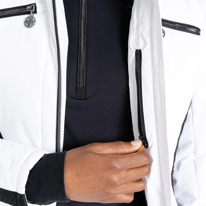 Dare 2b Waterproof Jackets Julien Macdonald 8211 Mastery Ski Jacket White Black 8211 Women