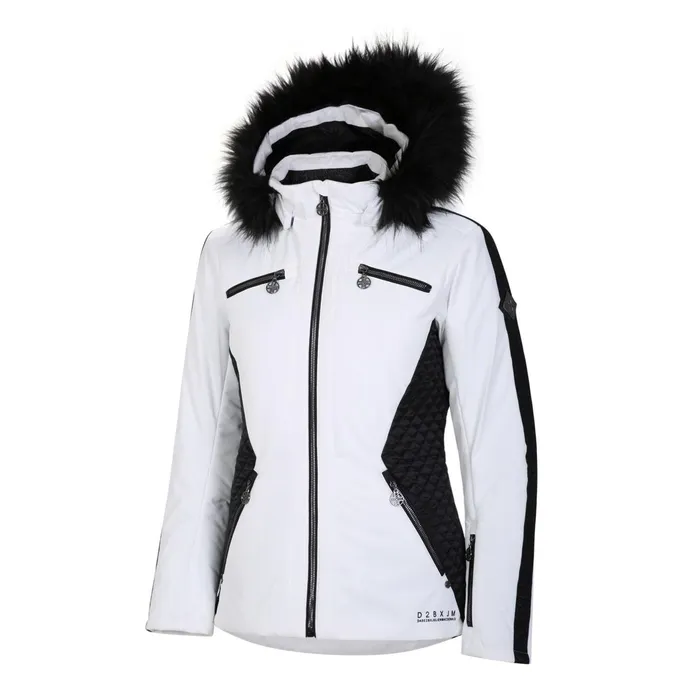Dare 2b Waterproof Jackets Julien Macdonald 8211 Mastery Ski Jacket White Black 8211 Women