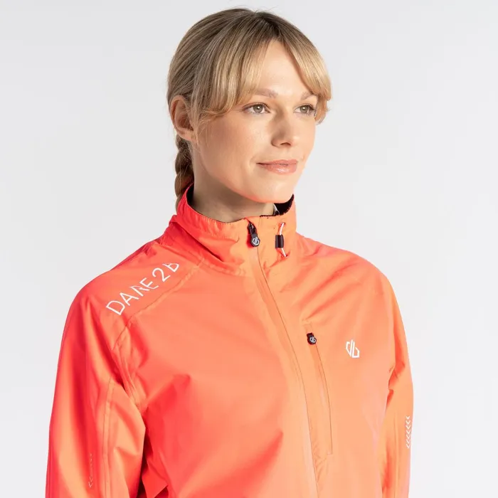 Dare 2b Waterproof Jackets Mediant Ii Waterproof Jacket Neon Pink 8211 Women