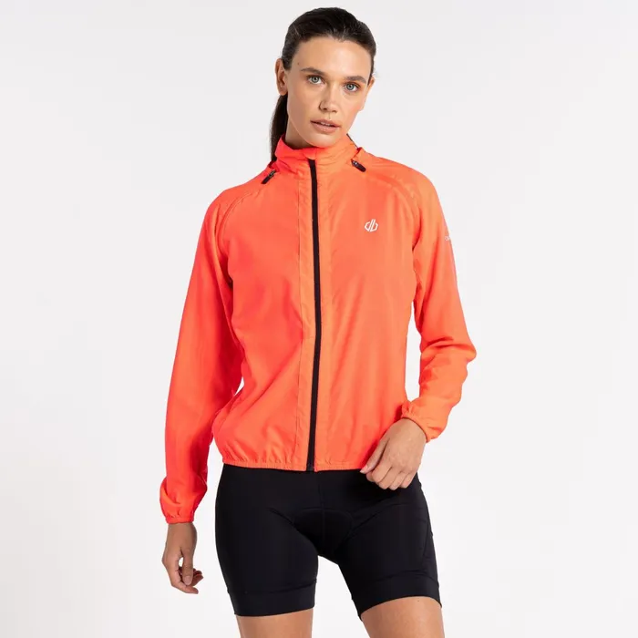 Dare 2b Waterproof Jackets Rebound Lightweight Windshell Neon Pink Stripe 8211 Women