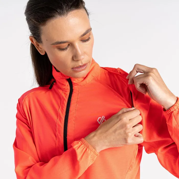 Dare 2b Waterproof Jackets Rebound Lightweight Windshell Neon Pink Stripe 8211 Women