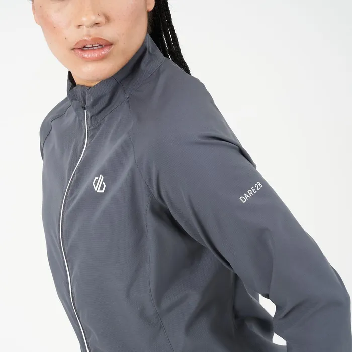 Dare 2b Waterproof Jackets Resilient Lightweight Windshell Ebony Grey 8211 Women