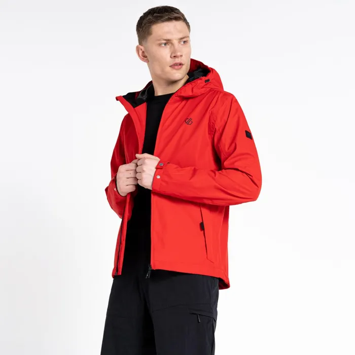 Dare 2b Waterproof Jackets Stay Ready Recycled Waterproof Jacket Danger Red 8211 Men