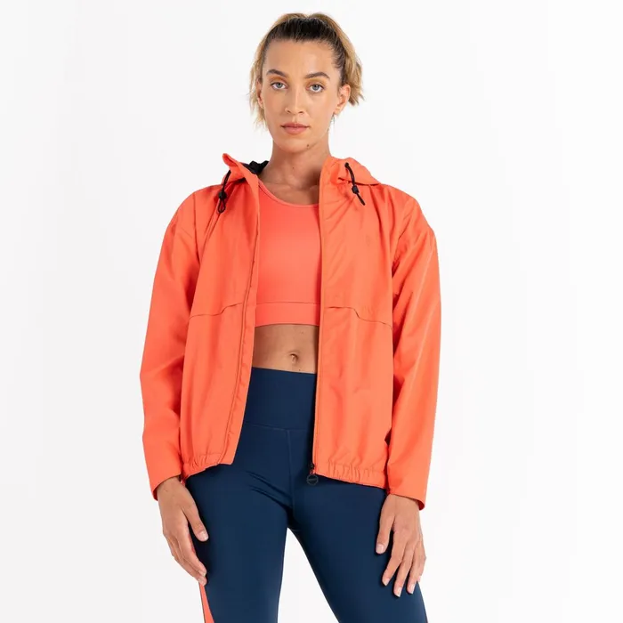 Dare 2b Waterproof Jackets Swift Lightweight Waterproof Jacket Neon Peach 8211 Women