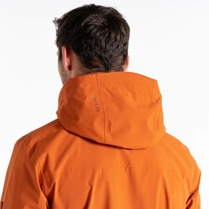 Dare 2b Waterproof Jackets Switch Out Recycled Waterproof Jacket Burnt Brick 8211 Men