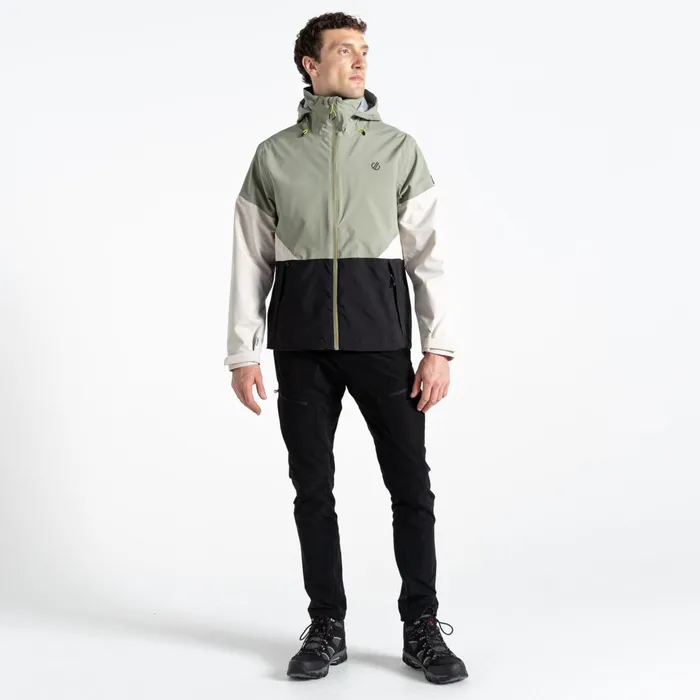Dare 2b Waterproof Jackets Terrain Waterproof Jacket Oil Green Black 8211 Men