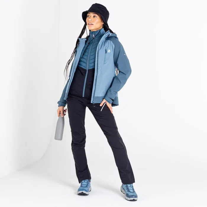 Dare 2b Waterproof Jackets Veritas Era Recycled Waterproof Jacket Bluestone Orin Grey 8211 Women