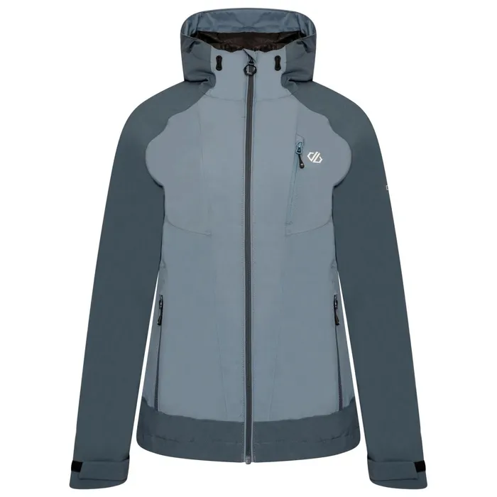 Dare 2b Waterproof Jackets Veritas Era Recycled Waterproof Jacket Bluestone Orin Grey 8211 Women
