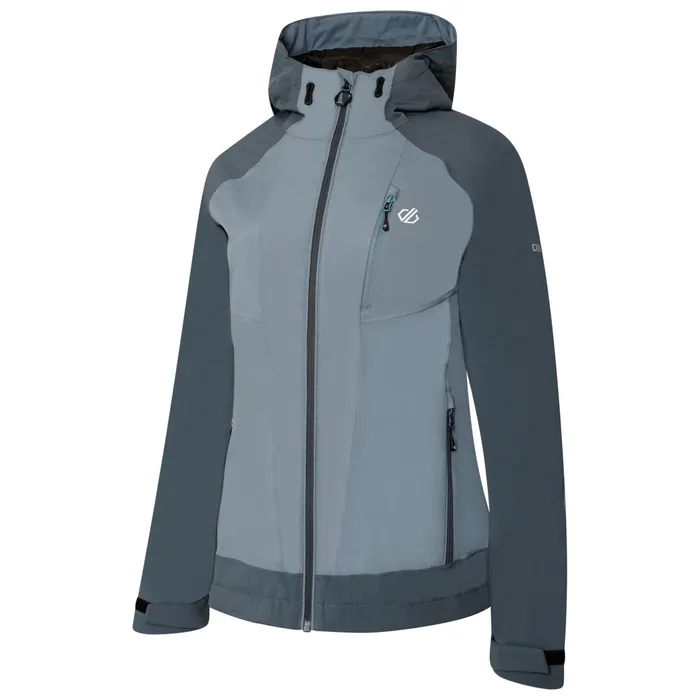 Dare 2b Waterproof Jackets Veritas Era Recycled Waterproof Jacket Bluestone Orin Grey 8211 Women