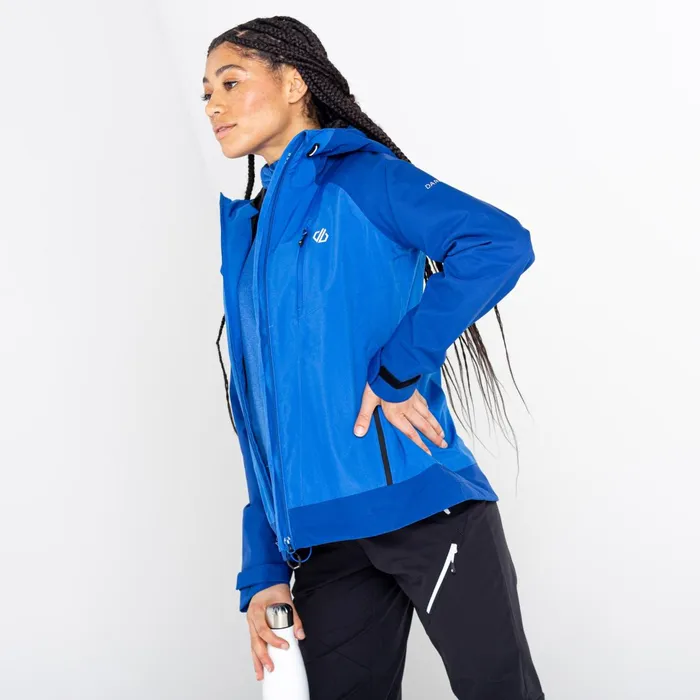 Dare 2b Waterproof Jackets Veritas Era Recycled Waterproof Jacket Stellar Blue Space Blue 8211 Women