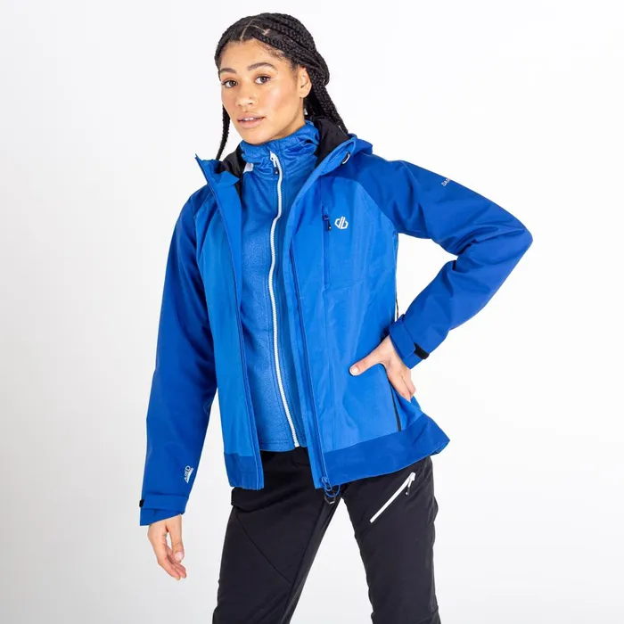 Dare 2b Waterproof Jackets Veritas Era Recycled Waterproof Jacket Stellar Blue Space Blue 8211 Women