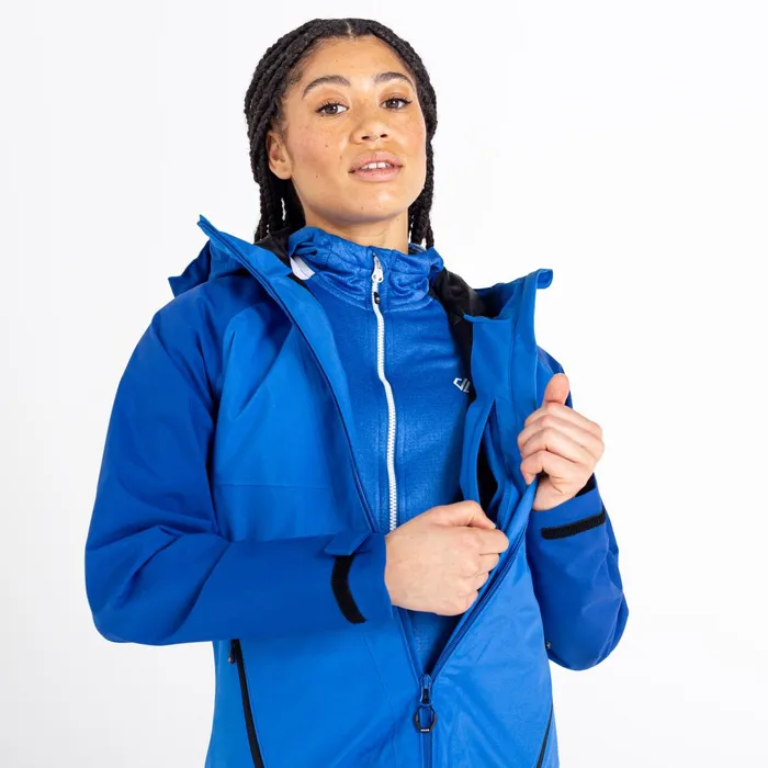 Dare 2b Waterproof Jackets Veritas Era Recycled Waterproof Jacket Stellar Blue Space Blue 8211 Women