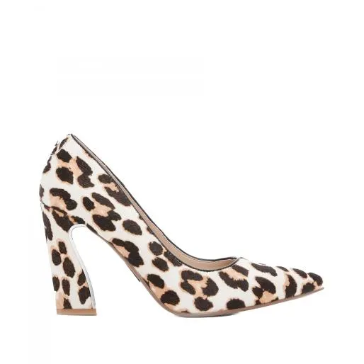 Darlene Leopard Leopard Pony Women Moda In Pelle High Heel Shoes