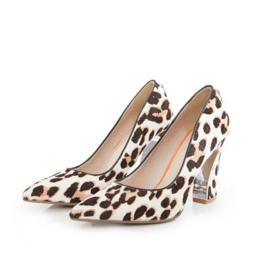 Darlene Leopard Leopard Pony Women Moda In Pelle High Heel Shoes Darlene Leopard Leopard Pony Women Moda In Pelle High Heel Shoes