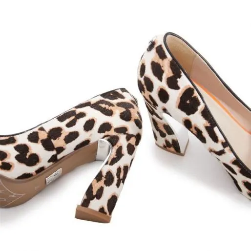 Darlene Leopard Leopard Pony Women Moda In Pelle High Heel Shoes Darlene Leopard Leopard Pony Women Moda In Pelle High Heel Shoes