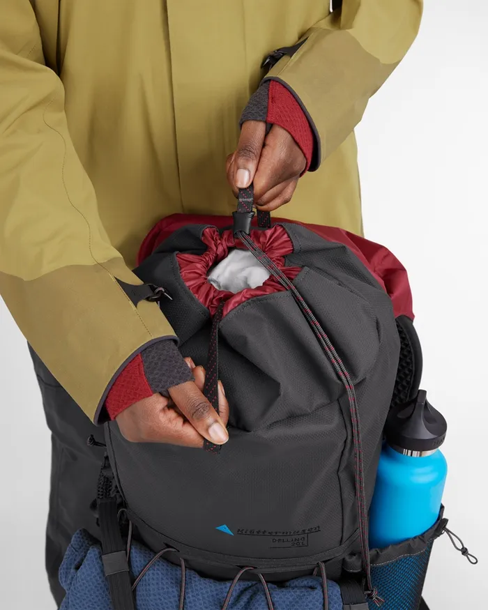 Delling 25L Compact Hiking Backpack Burnt Russet MenWomen Klttermusen SingleDay Backpacks 1832l