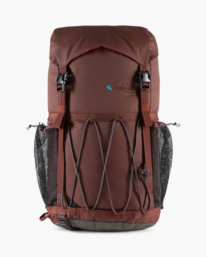 Delling 30L Compact Hiking Backpack Dark Merlot MenWomen Klttermusen SingleDay Backpacks 1832l