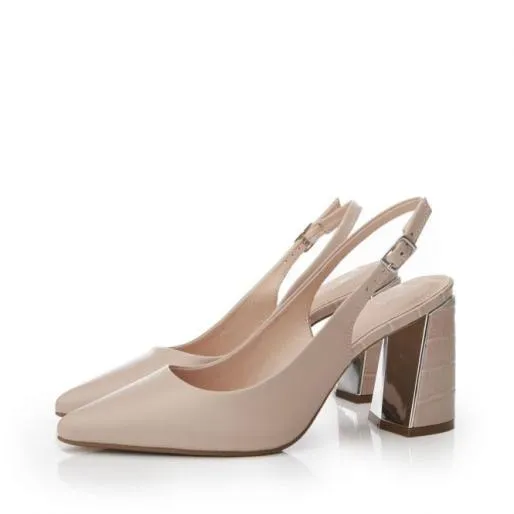 Denize Cameo Leather Women Moda In Pelle Mid Heel Shoes Denize Cameo Leather Women Moda In Pelle Mid Heel Shoes
