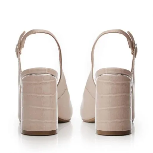 Denize Cameo Leather Women Moda In Pelle Mid Heel Shoes Denize Cameo Leather Women Moda In Pelle Mid Heel Shoes