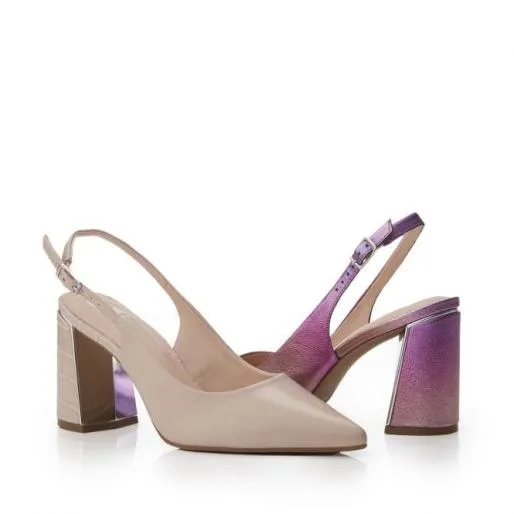 Denize Cameo Leather Women Moda In Pelle Mid Heel Shoes Denize Cameo Leather Women Moda In Pelle Mid Heel Shoes