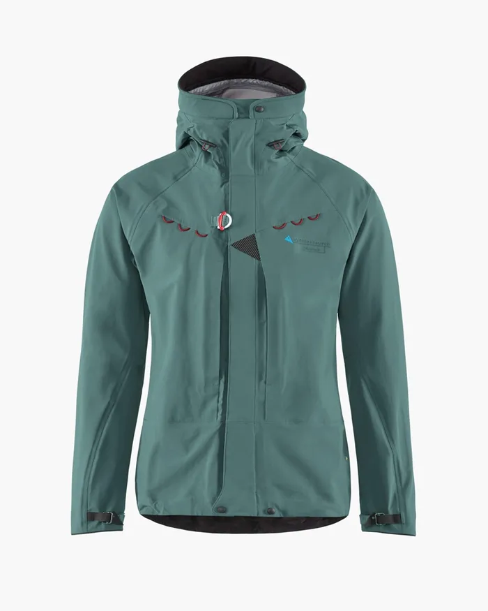 Draupner Waterproof Cutan Jacket Dark Deep Sea Men Klttermusen Waterproof Jackets