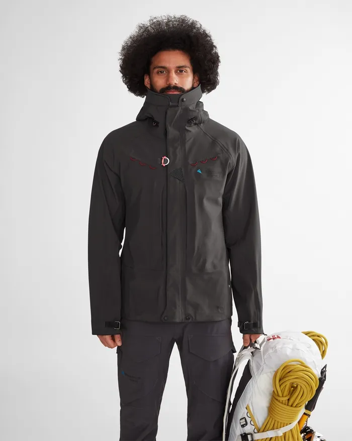 Draupner Waterproof Cutan Jacket Raven Men Klttermusen Waterproof Jackets