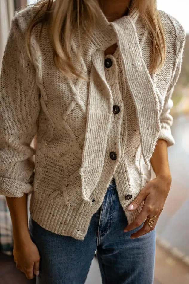 Easy Clothes Beige Bachir Cardigan Women039s Clothing Cardigans