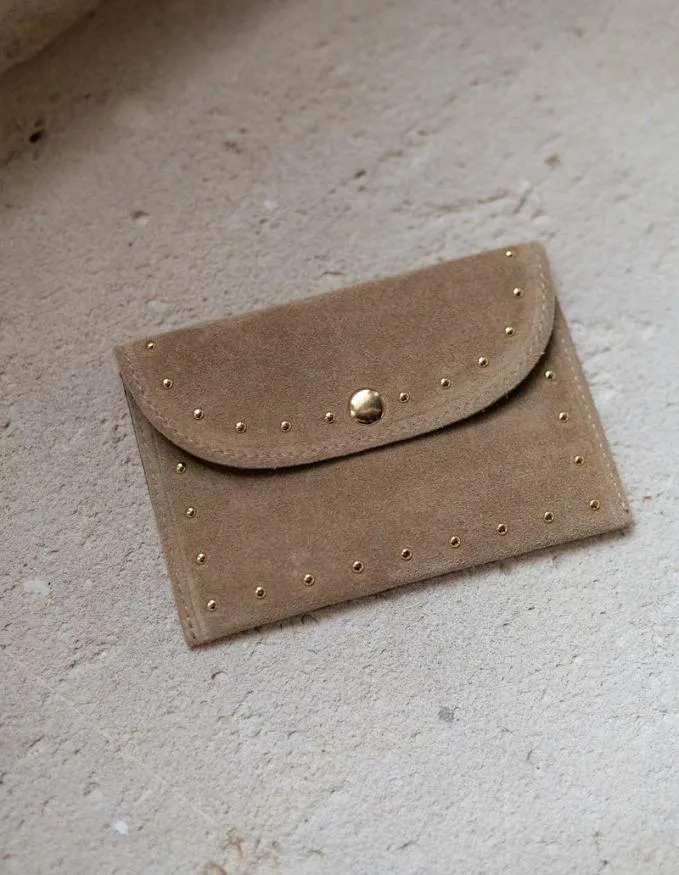 Easy Clothes Beige Bil Leather Pouch Beige Jewelry and Accessories Handbags