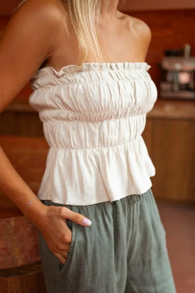 Easy Clothes Beige Jude Top Women039s Clothing Tops