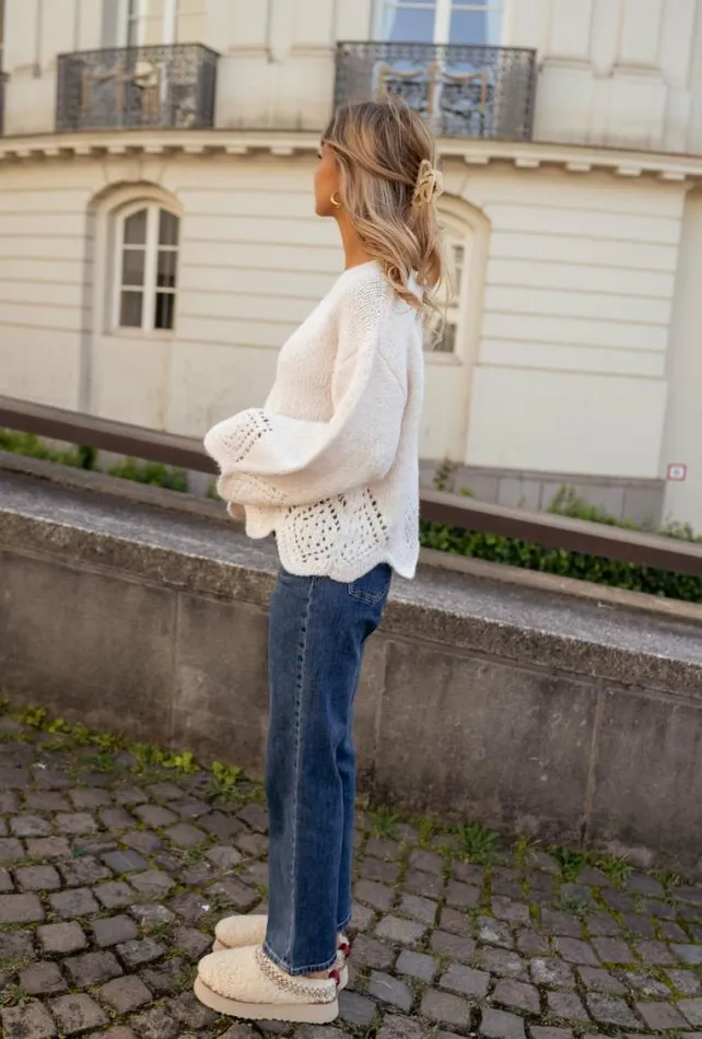 Easy Clothes Beige Karl Sweater Women039s Clothing Sweaters