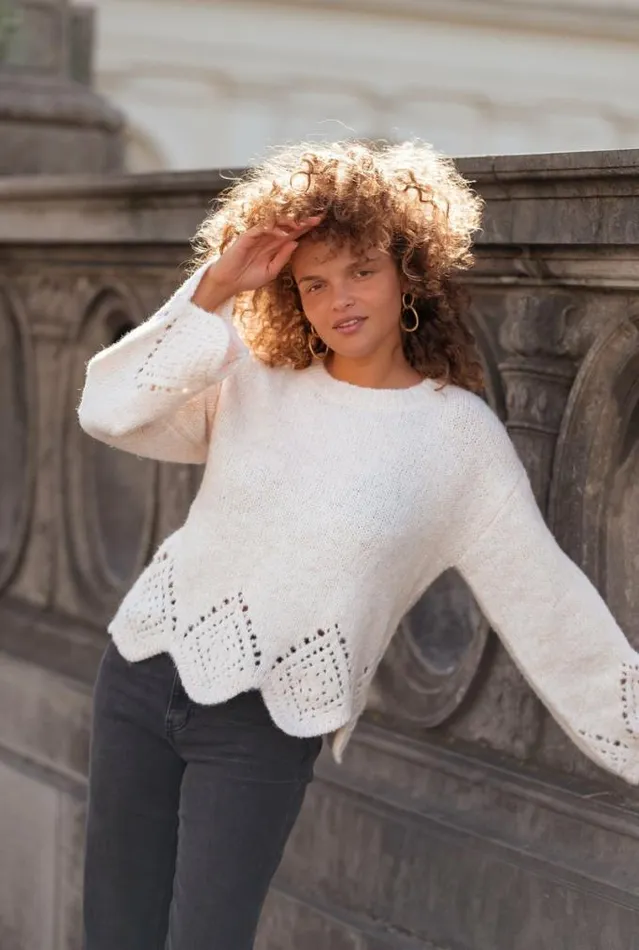 Easy Clothes Beige Karl Sweater Women039s Clothing Sweaters