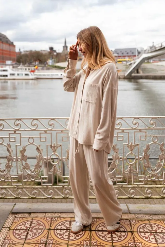 Easy Clothes Beige Kate Shirt Women039s Clothing Shirts Easy Clothes Beige Kate Shirt Women039s Clothing Shirts