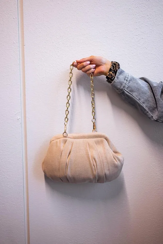 Easy Clothes Beige Linen Nika Bag Jewelry and Accessories Handbags Easy Clothes Beige Linen Nika Bag Jewelry and Accessories Handbags