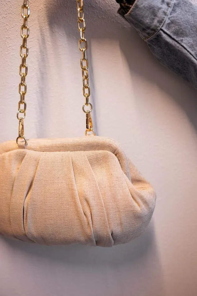 Easy Clothes Beige Linen Nika Bag Jewelry and Accessories Handbags Easy Clothes Beige Linen Nika Bag Jewelry and Accessories Handbags
