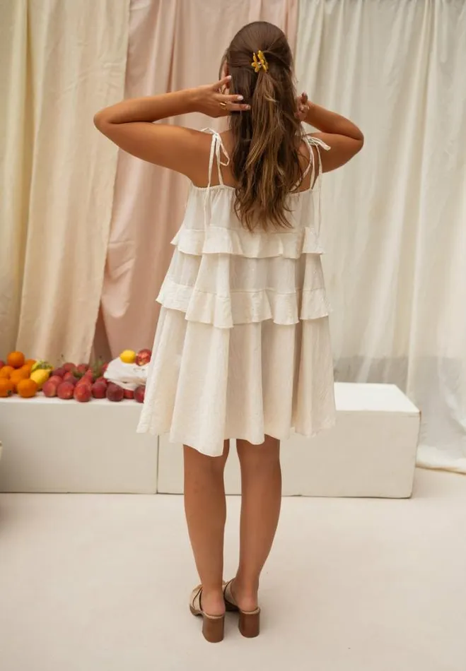 Easy Clothes Beige Roxanna Dress Women039s Clothing Dresses