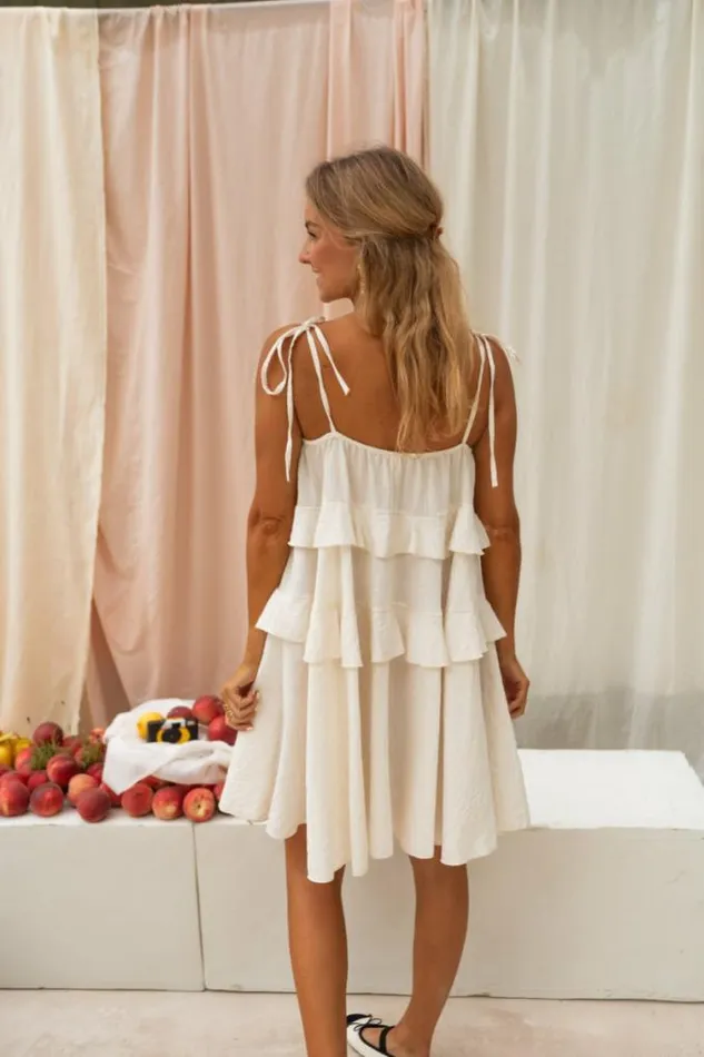 Easy Clothes Beige Roxanna Dress Women039s Clothing Dresses