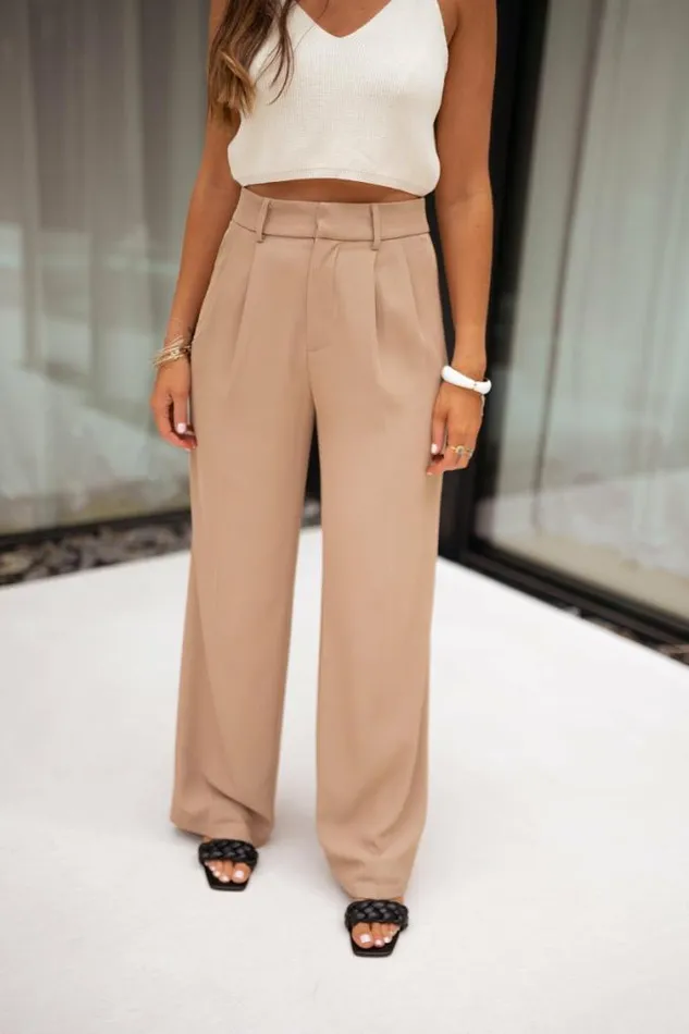 Easy Clothes Beige Victor Pants Beige Women039s Clothing Pants and Jeans