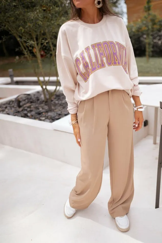 Easy Clothes Beige Victor Pants Beige Women039s Clothing Pants and Jeans