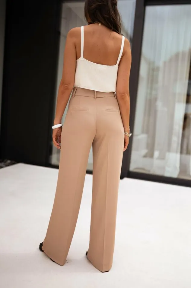 Easy Clothes Beige Victor Pants Beige Women039s Clothing Pants and Jeans