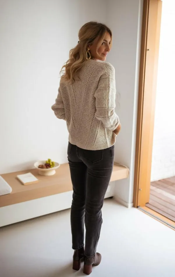 Easy Clothes Beige Xavier Cardigan Beige Women039s Clothing Cardigans
