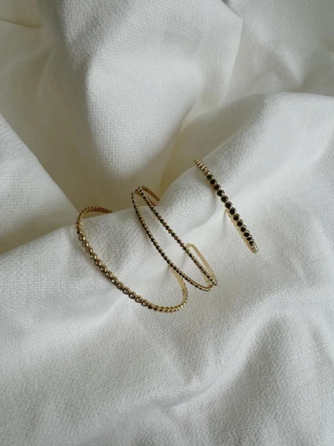 Easy Clothes Black And Gold Riles Bracelet Black and Gold Jewelry and Accessories Bracelets Easy Clothes Black And Gold Riles Bracelet Black and Gold Jewelry and Accessories Bracelets