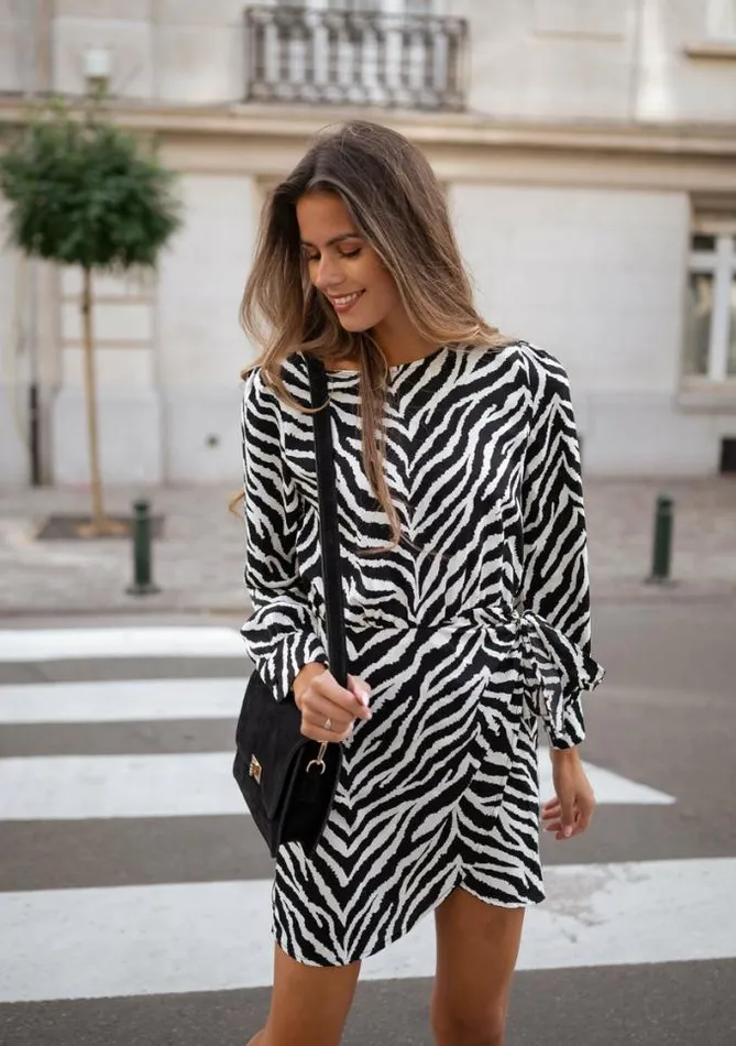 Easy Clothes Black And White Maela Zebra Dress Women039s Clothing Dresses Easy Clothes Black And White Maela Zebra Dress Women039s Clothing Dresses