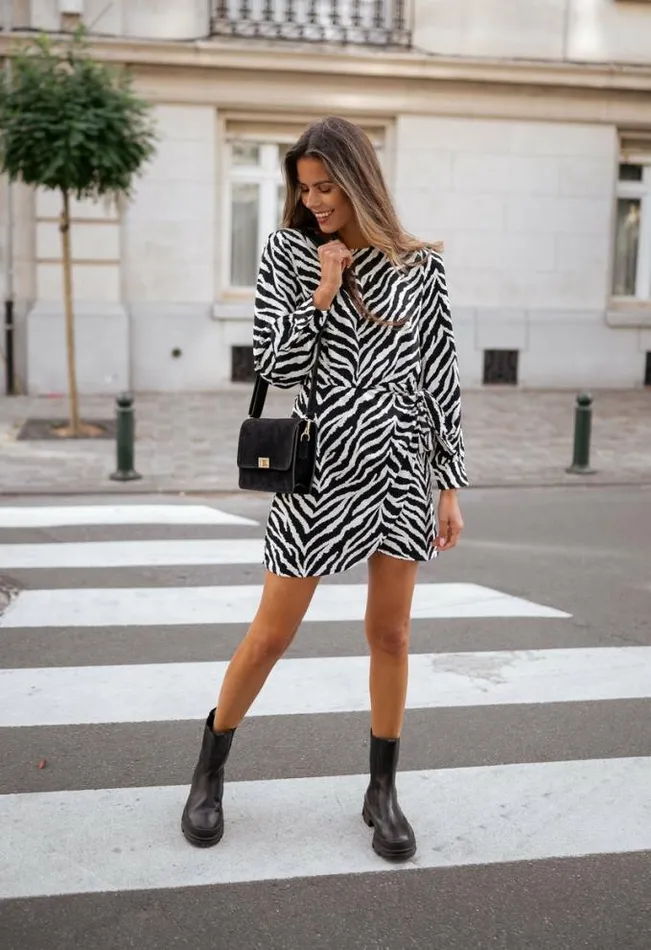 Easy Clothes Black And White Maela Zebra Dress Women039s Clothing Dresses Easy Clothes Black And White Maela Zebra Dress Women039s Clothing Dresses