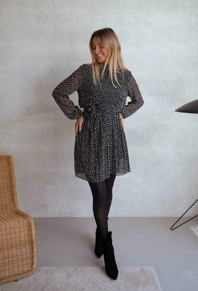 Easy Clothes Black Aurore Polka Dot Dress Women039s Clothing Dresses