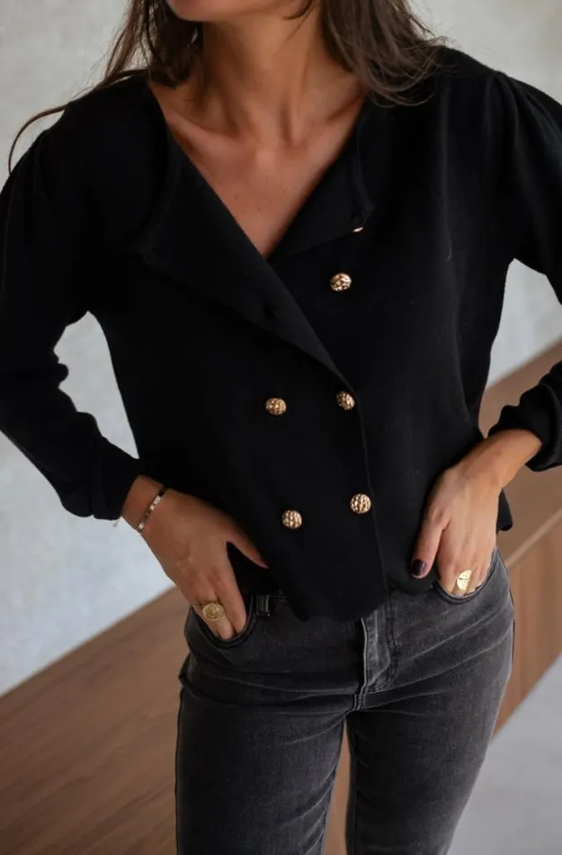 Easy Clothes Black Avril Cardigan Black Women039s Clothing Cardigans