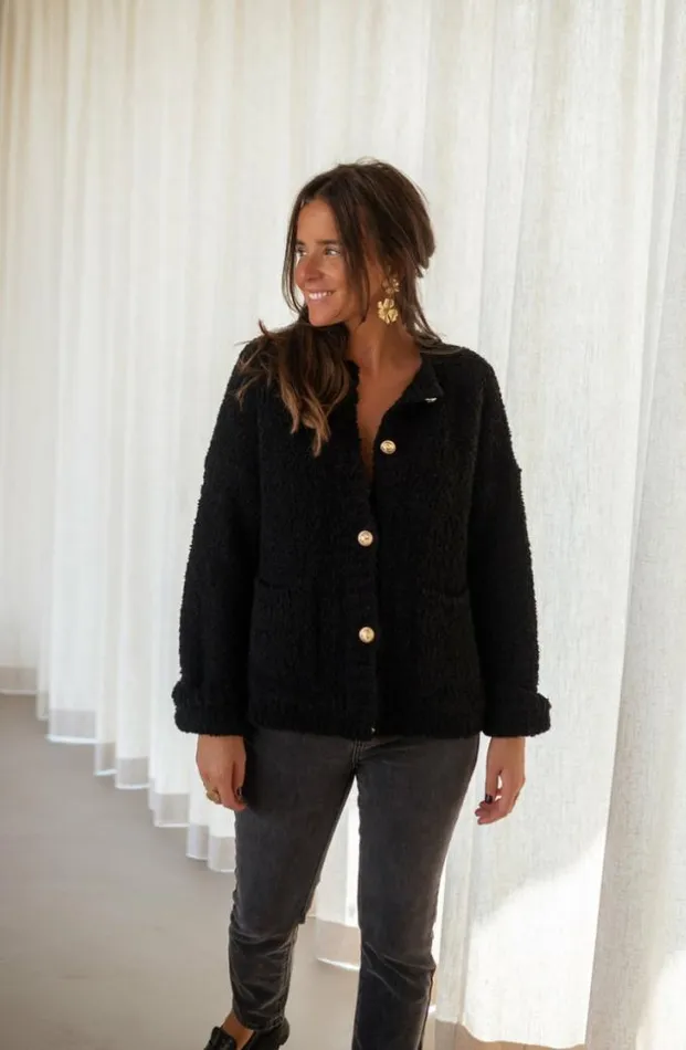 Easy Clothes Black Charly Cardigan Women039s Clothing Cardigans
