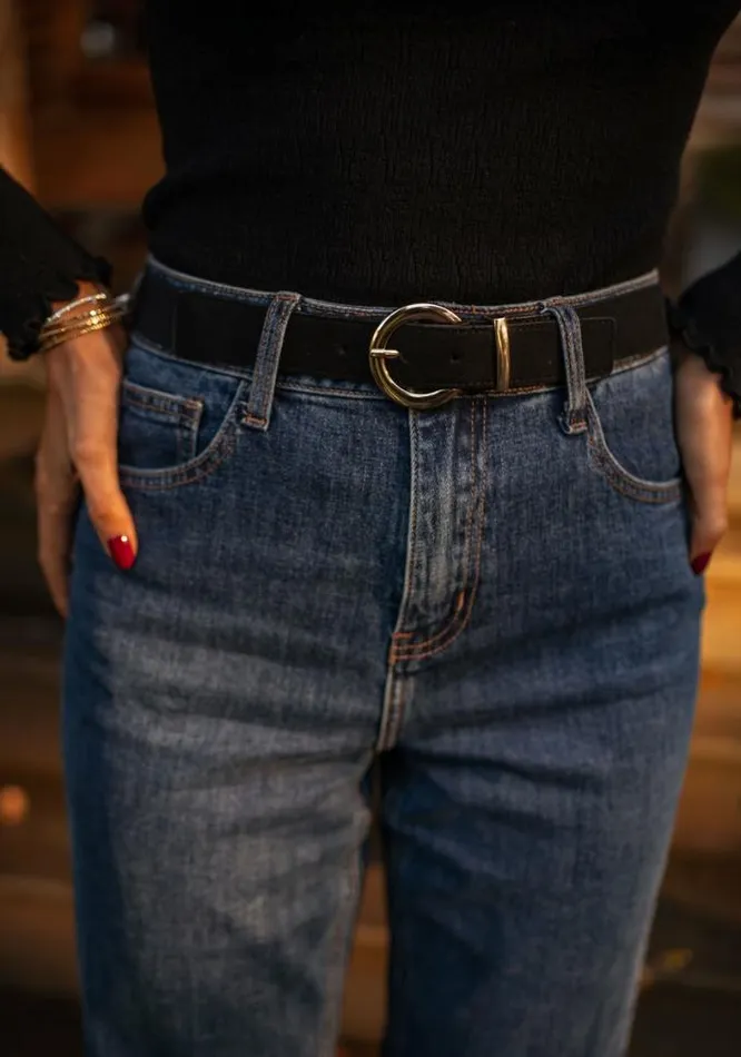 Easy Clothes Black Dany Belt Black Jewelry and Accessories Belts