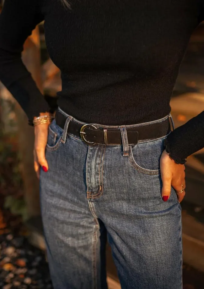 Easy Clothes Black Dany Belt Black Jewelry and Accessories Belts